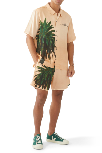 Palm Print Shorts